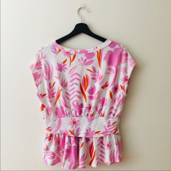 Anthropologie Peplum Floral Top - Picture 5 of 8